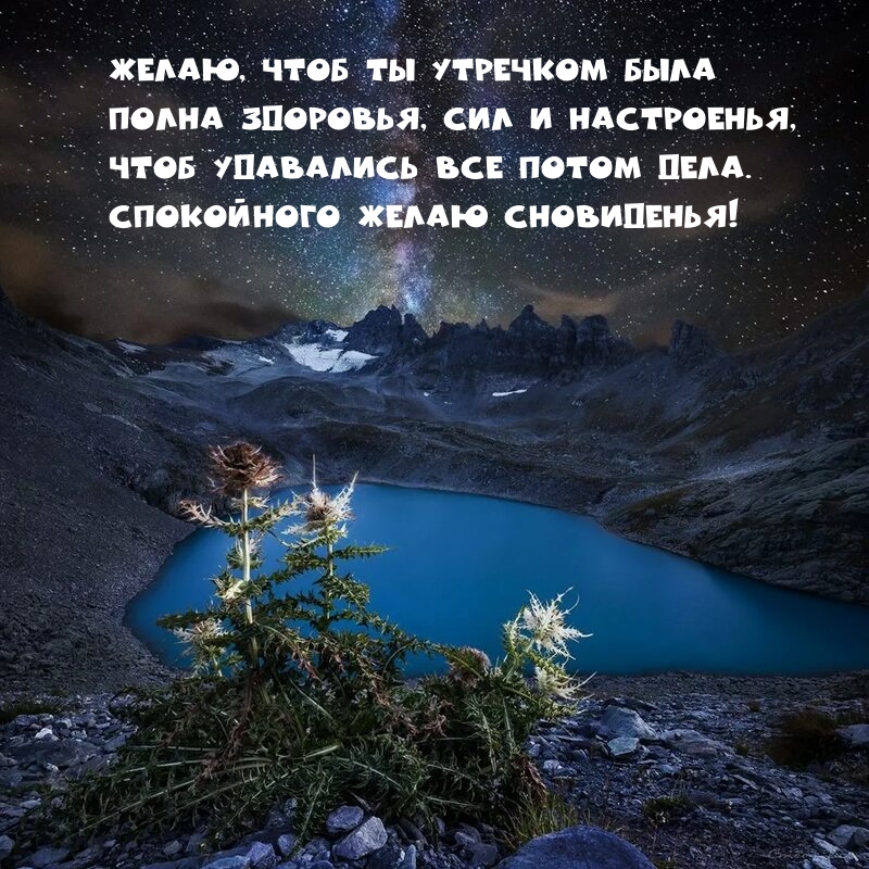 Спокойного желаю сновиденья!