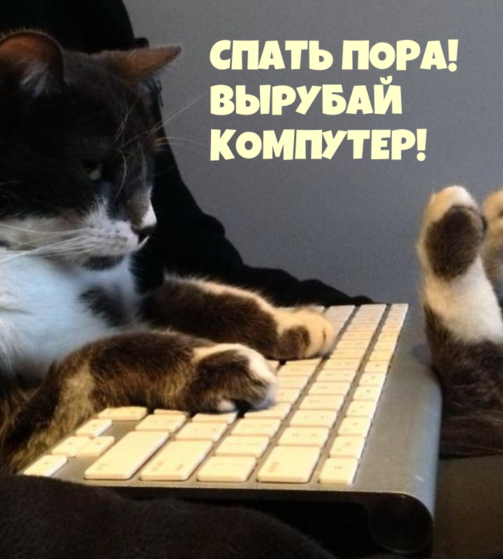 СПАТЬ ПОРА! Вырубай КОМПУТЕР!