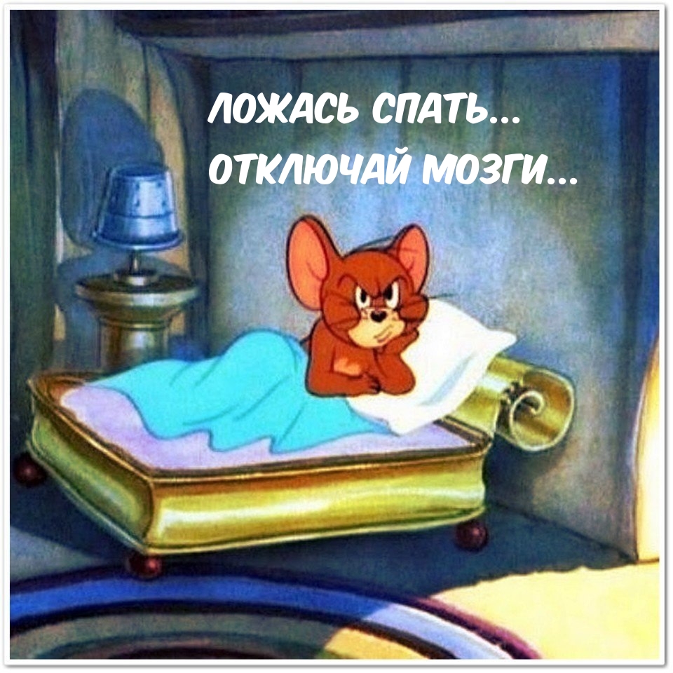 Ложась спать... Отключай мозги...
