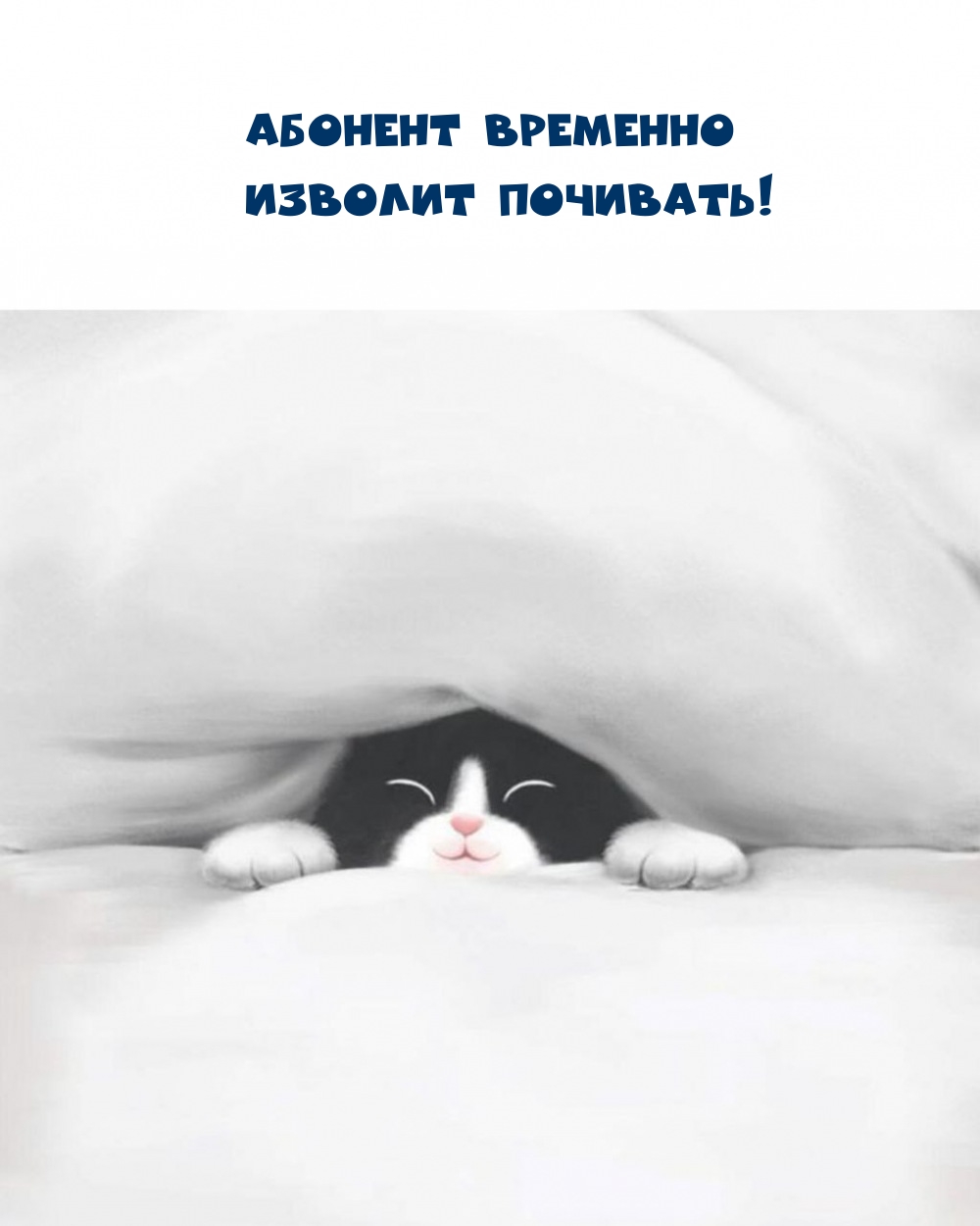 Абонент временно изволит почивать!