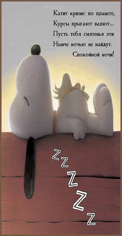 Спокойной ночи! Пусть тебя смятенья нынче ночью не найдут.