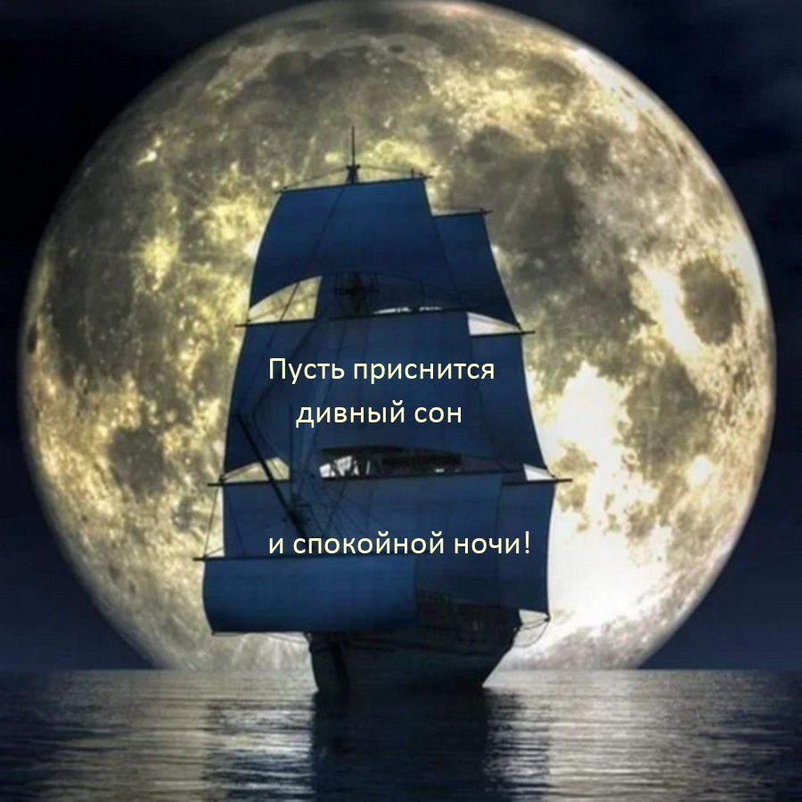 Пусть приснится  дивный сон и спокойной ночи!