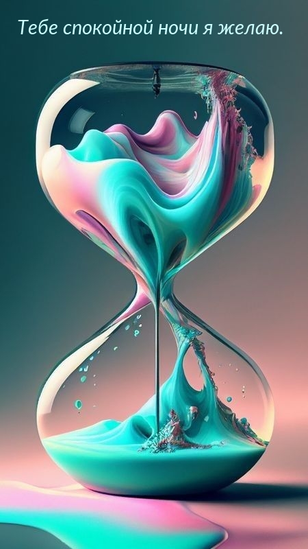 Тебе спокойной ночи я желаю.