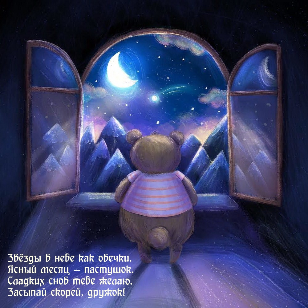 Сладких снов тебе желаю, засыпай скорей, дружок!