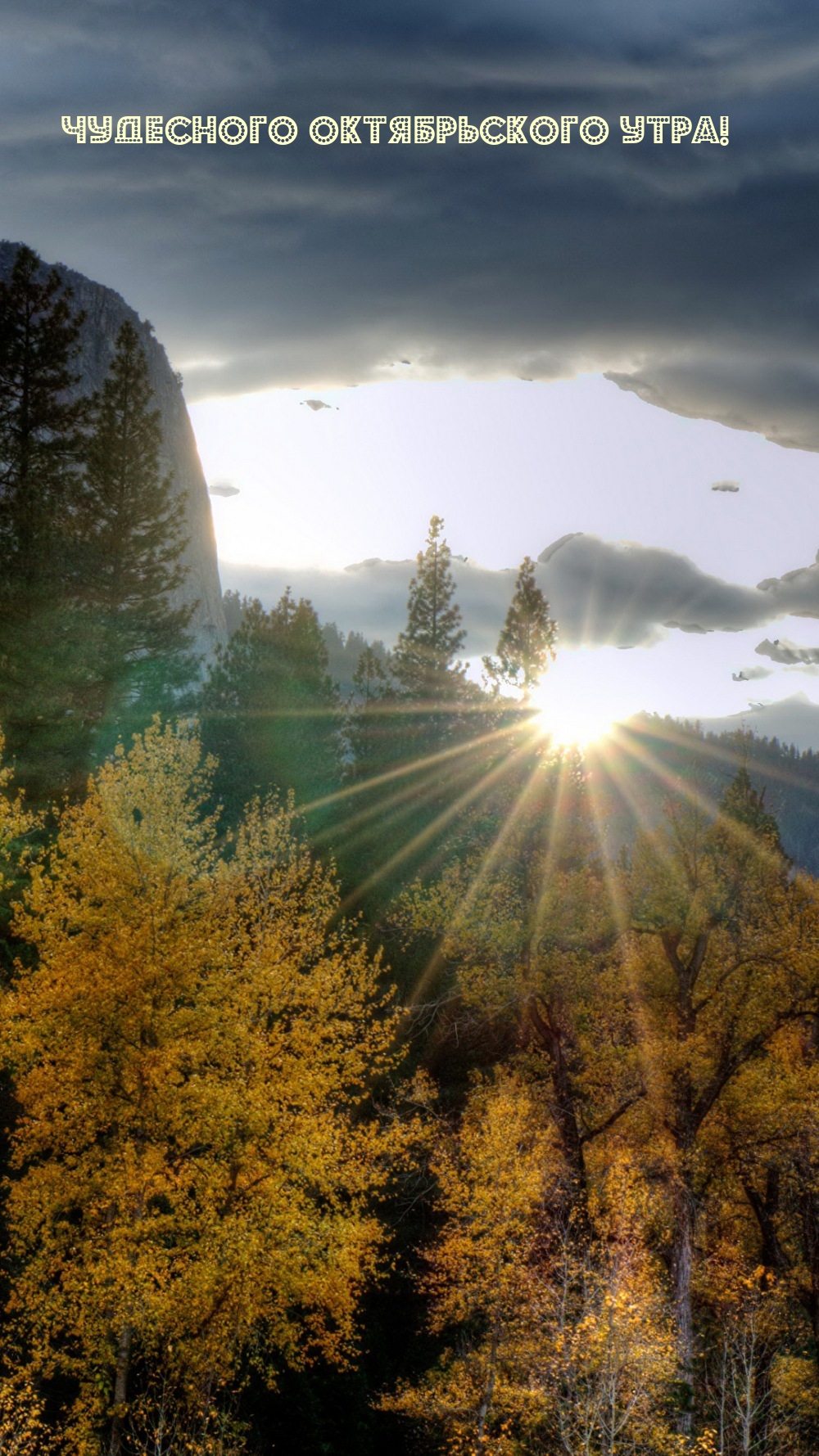 Чудесного октябрьского утра!