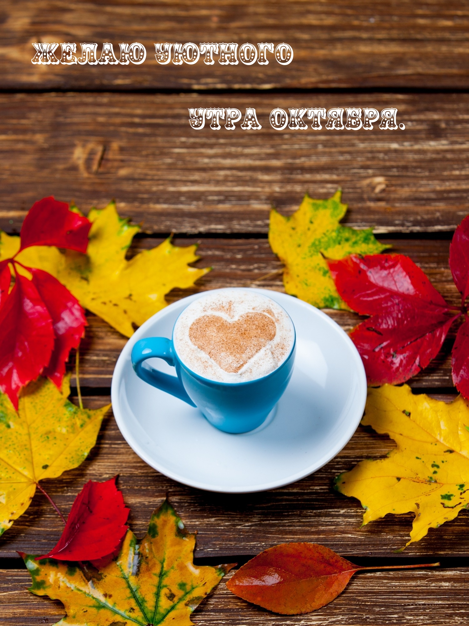 Желаю уютного утра октября.