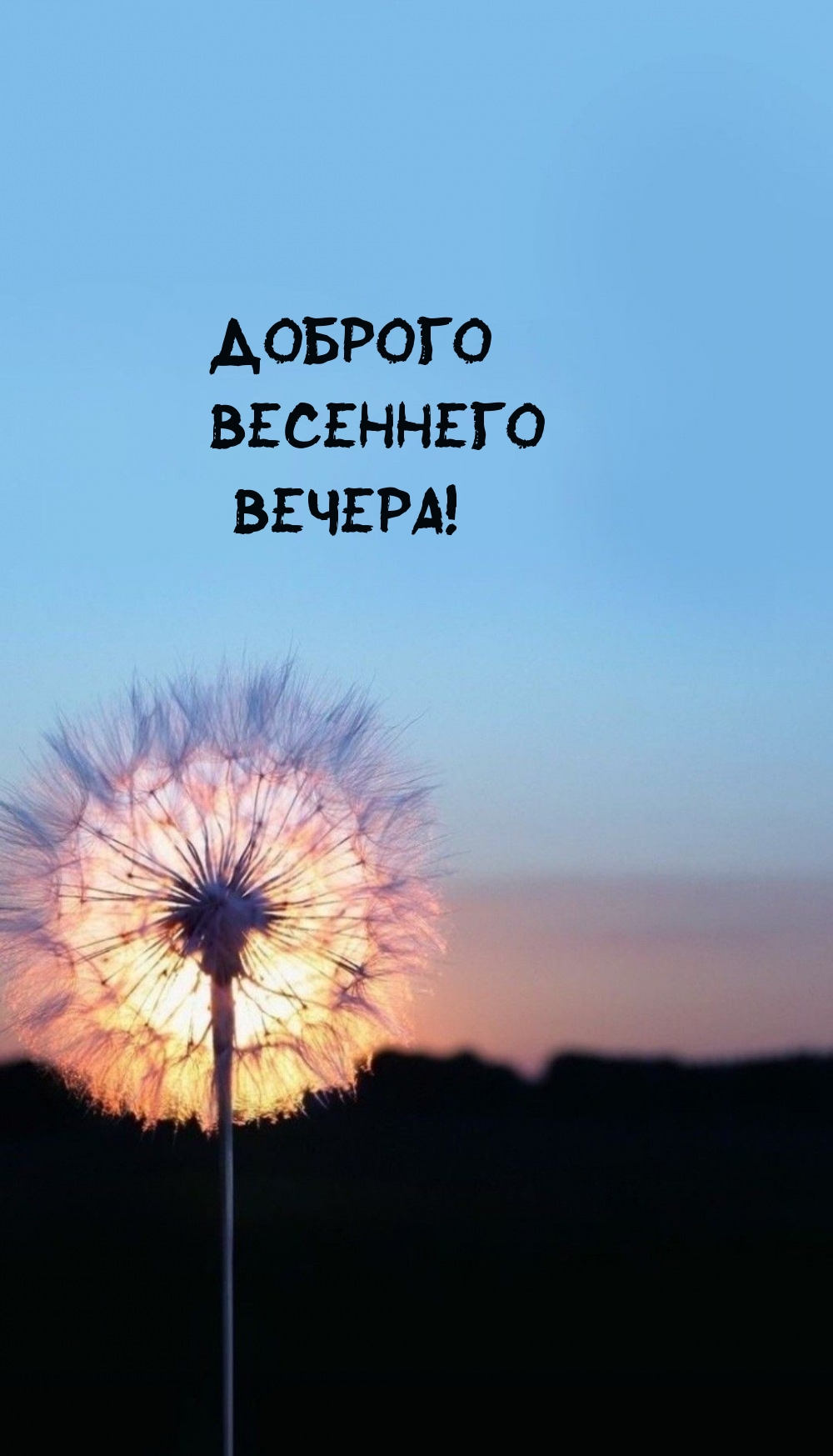 Доброго весеннего вечера!