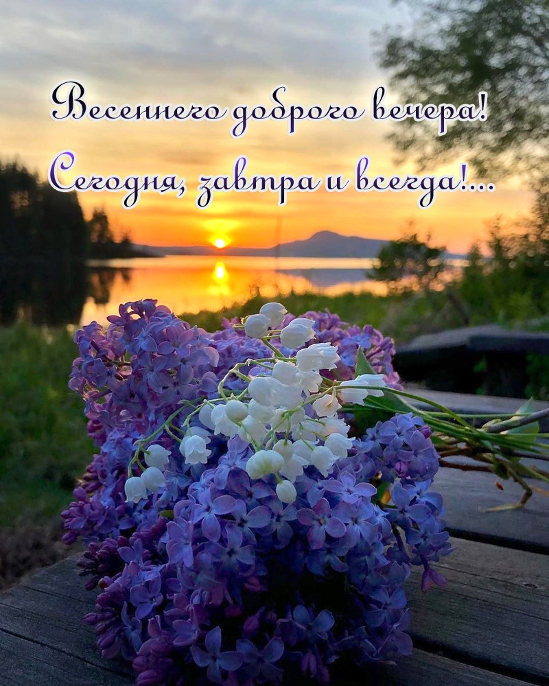 Весеннего доброго вечера! Сегодня, завтра и всегда!...