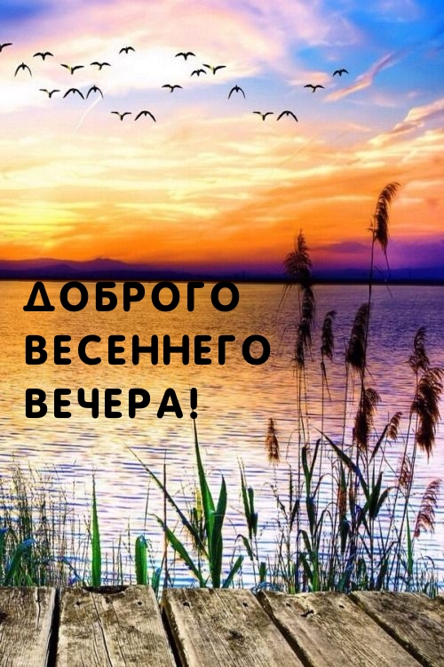 Доброго весеннего вечера!