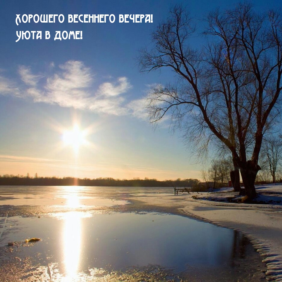 Хорошего весеннего вечера! Уюта в доме!