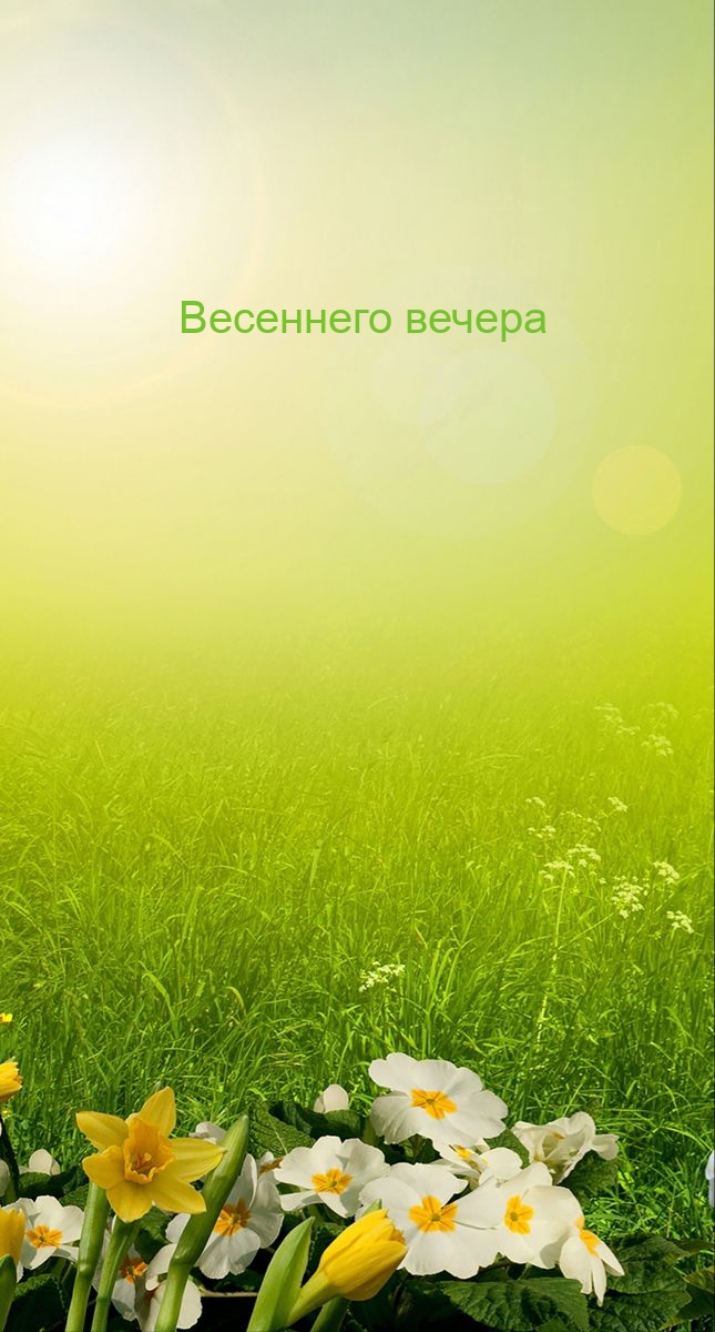 Весеннего вечера