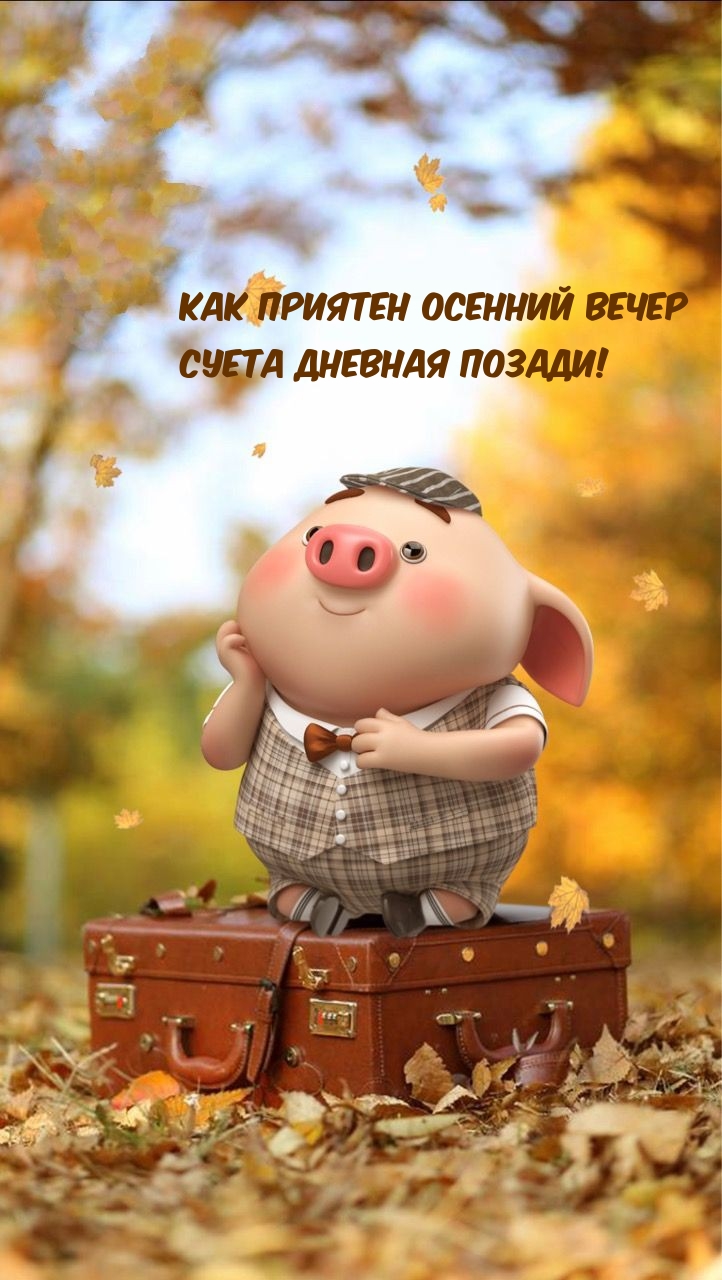 Как приятен осенний вечер суета дневная позади!