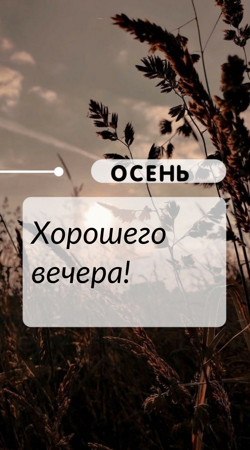 Хорошего вечера! Осень