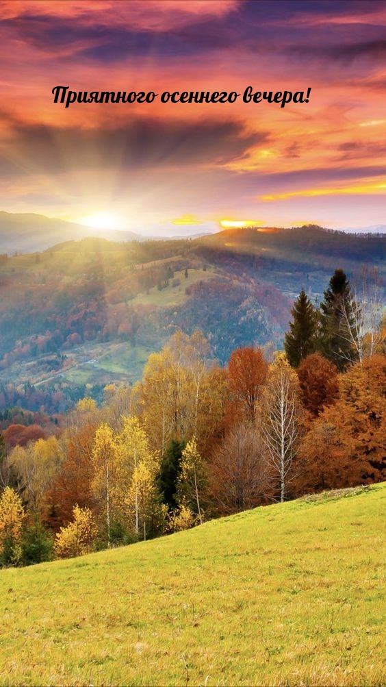 Приятного осеннего вечера!