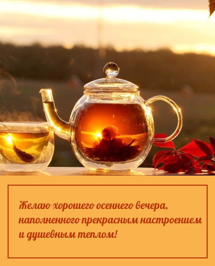 Хорошего осеннего вечера, наполненного прекрасным настроением