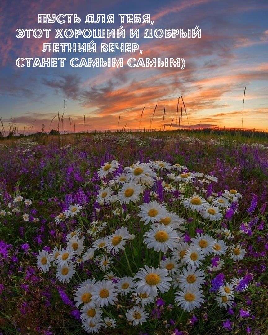 Этот хороший и добрый летний вечер, станет самым самым)