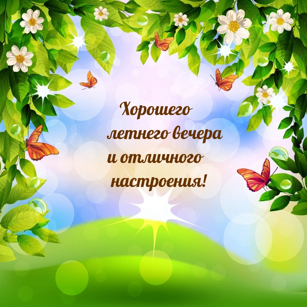 Хорошего летнего вечера и отличного настроения!