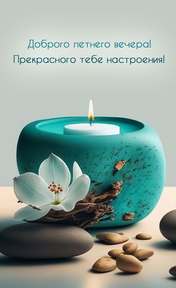 Доброго летнего вечера! Прекрасного тебе настроения!