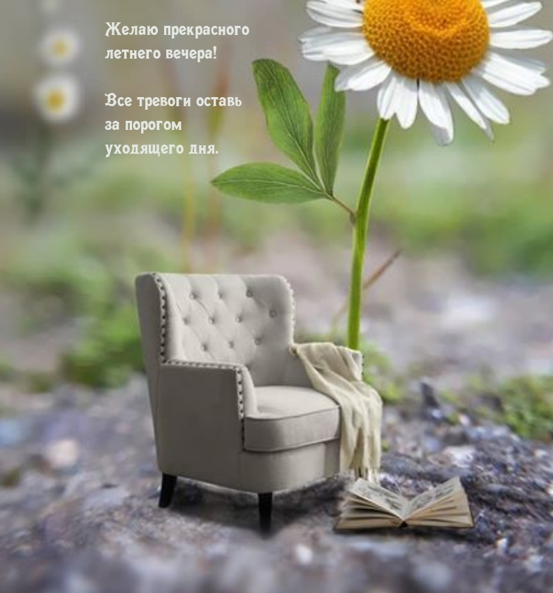 Желаю прекрасного летнего вечера! Все тревоги оставь за порогом 