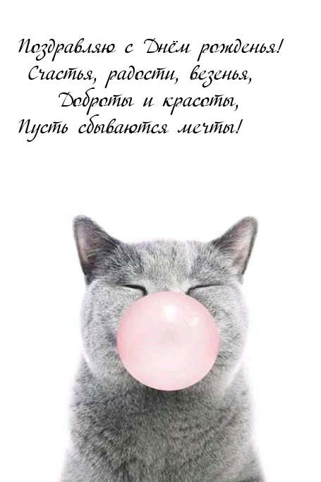  Днём рожденья! Счастья, радости, везенья