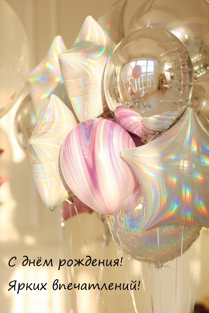 С днём рождения! Ярких впечатлений!