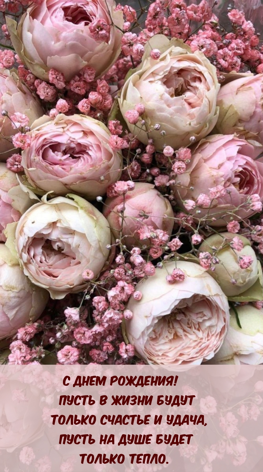 С днем рождения! Пусть в жизни будут только счастье и удача