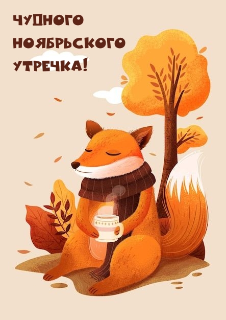 Чудного ноябрьского утречка!