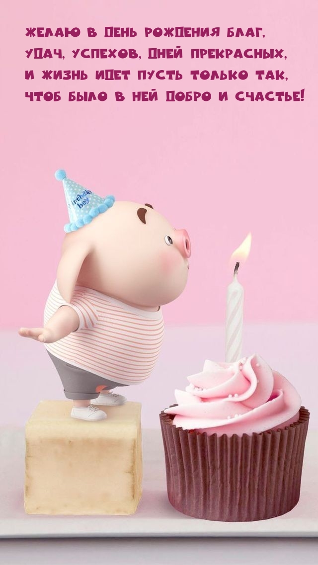 Желаю в день рождения благ, удач, успехов, дней прекрасных