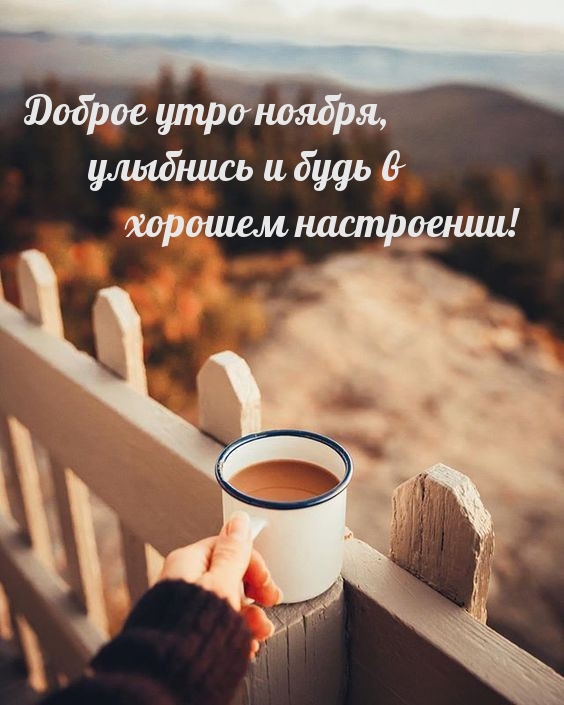 Доброе утро ноября, улыбнись и будь в хорошем настроении! 