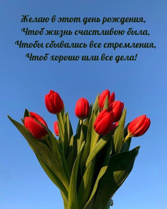 Чтобы сбывались все стремления, чтоб хорошо шли все дела!