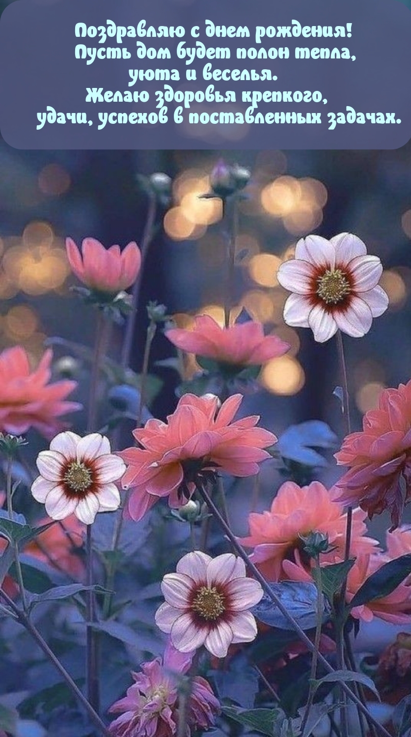 С днем рождения! Пусть дом будет полон тепла