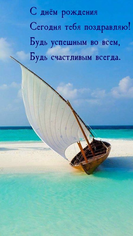 С днём рождения сегодня тебя поздравляю! Будь успешным во всем