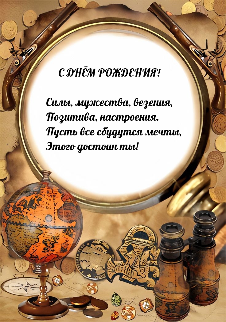 Силы, мужества, везения, позитива, настроения. С днем рождения!
