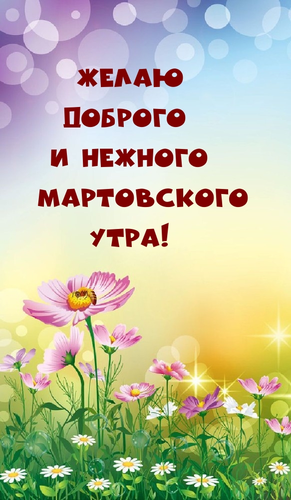 Желаю доброго и нежного мартовского утра!