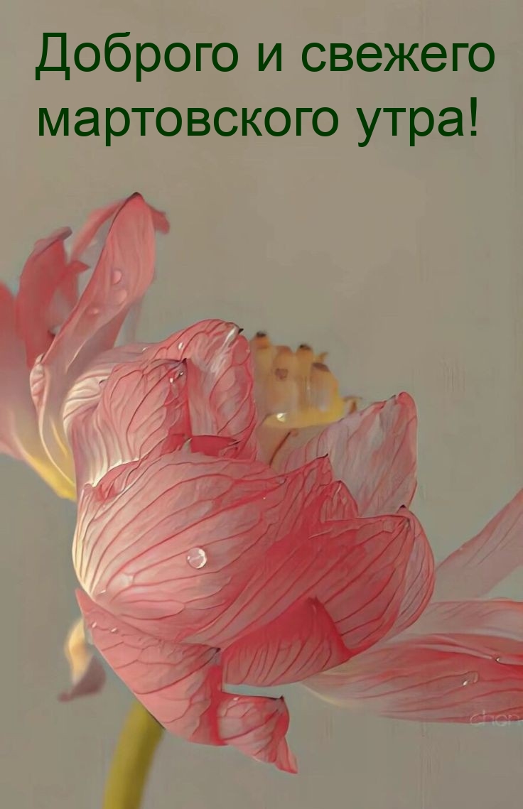 Доброго и свежего мартовского утра!