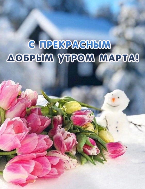 С прекрасным добрым утром марта!