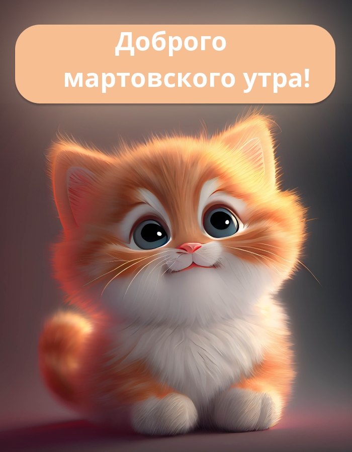 Доброго мартовского утра!