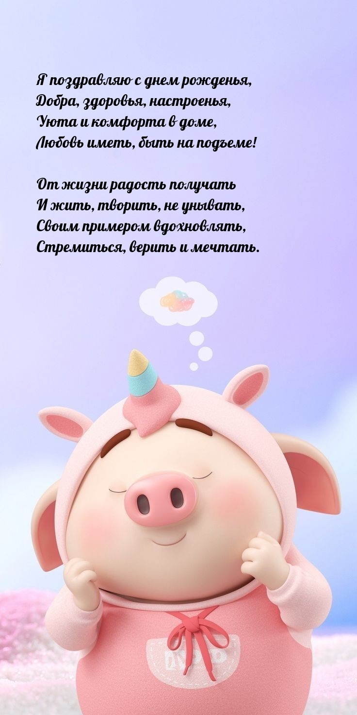 Я поздравляю с днем рожденья, добра, здоровья, настроенья