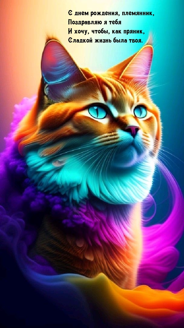 С днем рождения, племянник, поздравляю я тебя