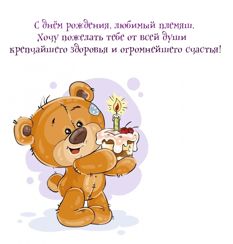 С днём рождения, любимый племяш.