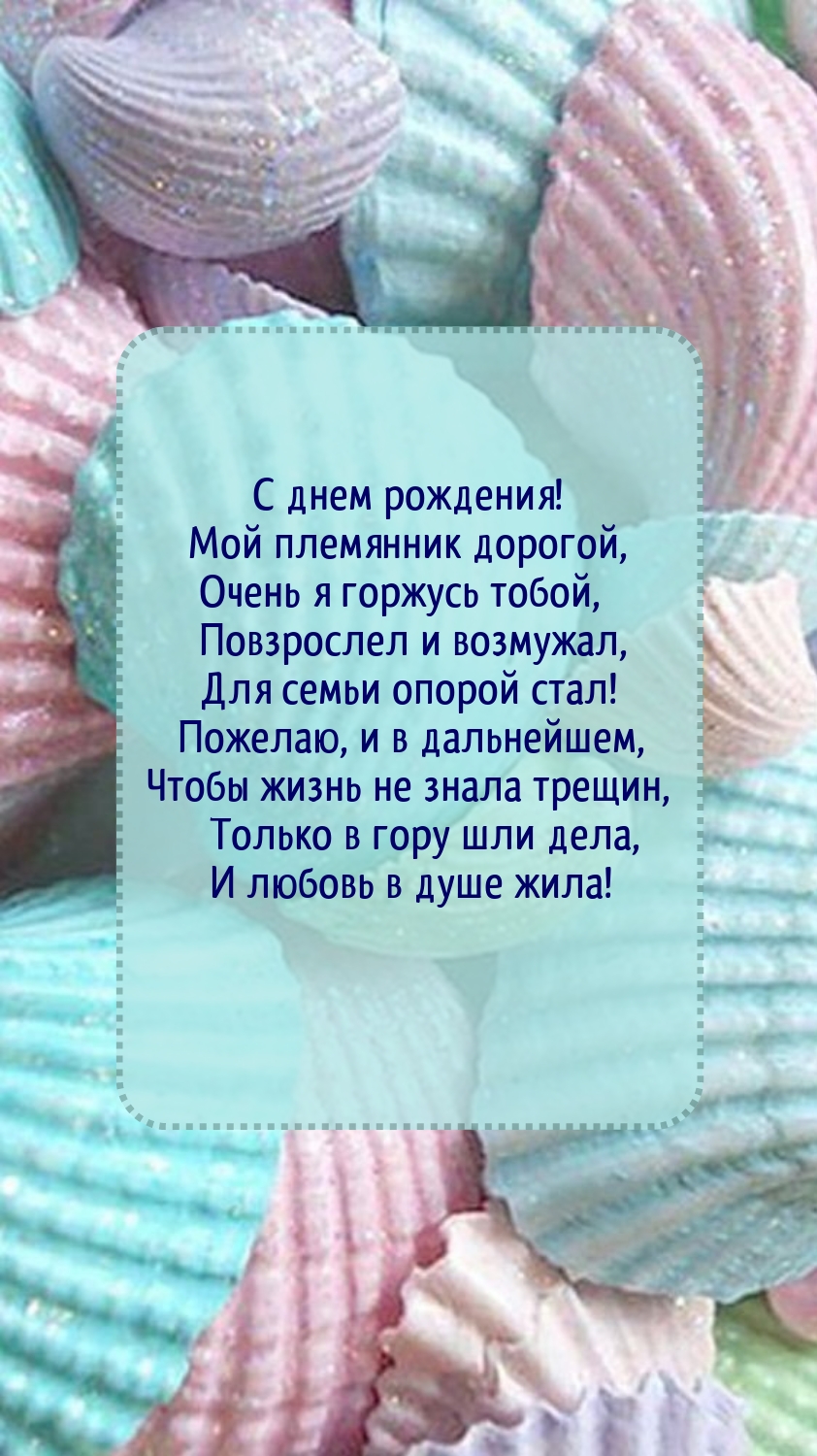 С днем рождения! Мой племянник дорогой