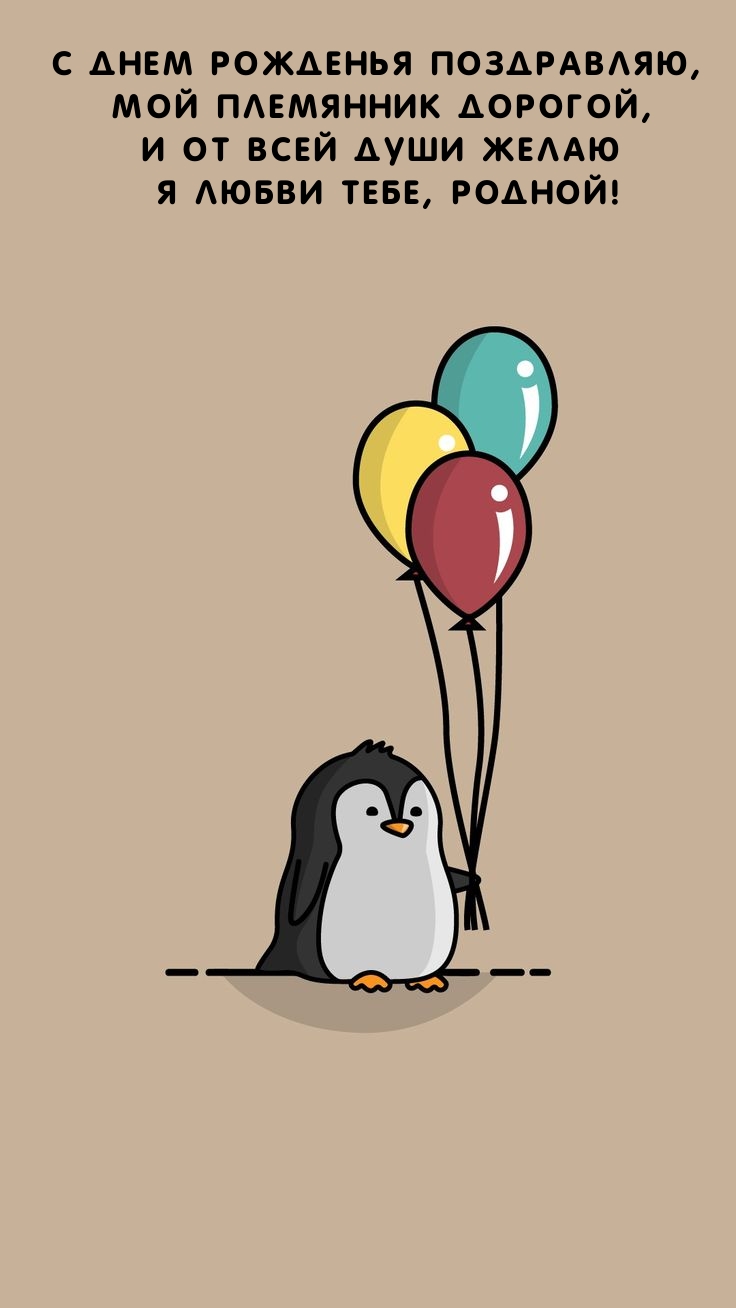 С днем рожденья поздравляю, Мой племянник дорогой