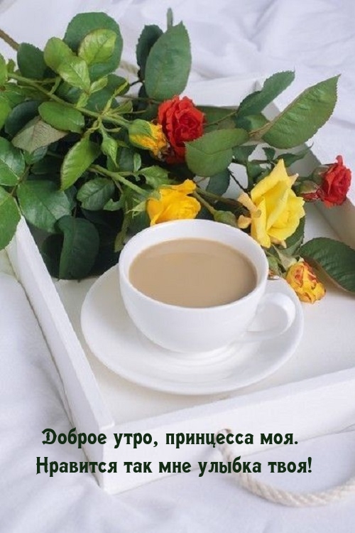 Доброе утро, принцесса моя. Нравится так мне улыбка твоя!