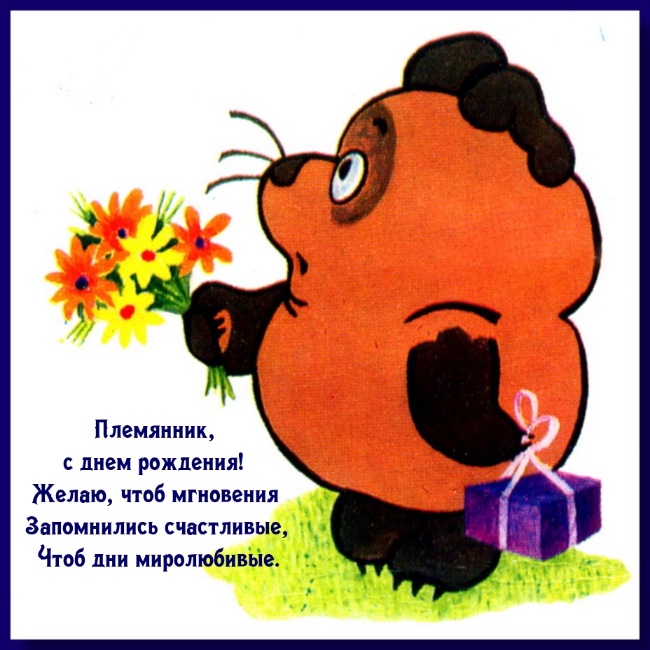 Племянник, с днем рождения! Чтоб мгновения запомнились счастливые