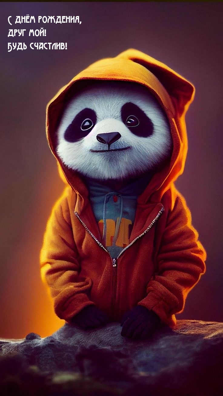 С днём рождения, друг мой! Будь счастлив!