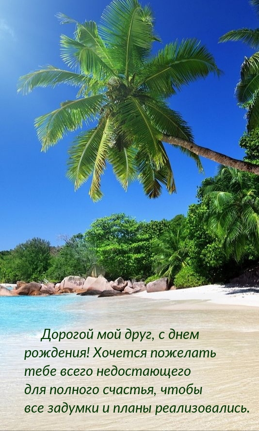 Дорогой друг, с днем рождения! Хочется пожелать всего недостающего