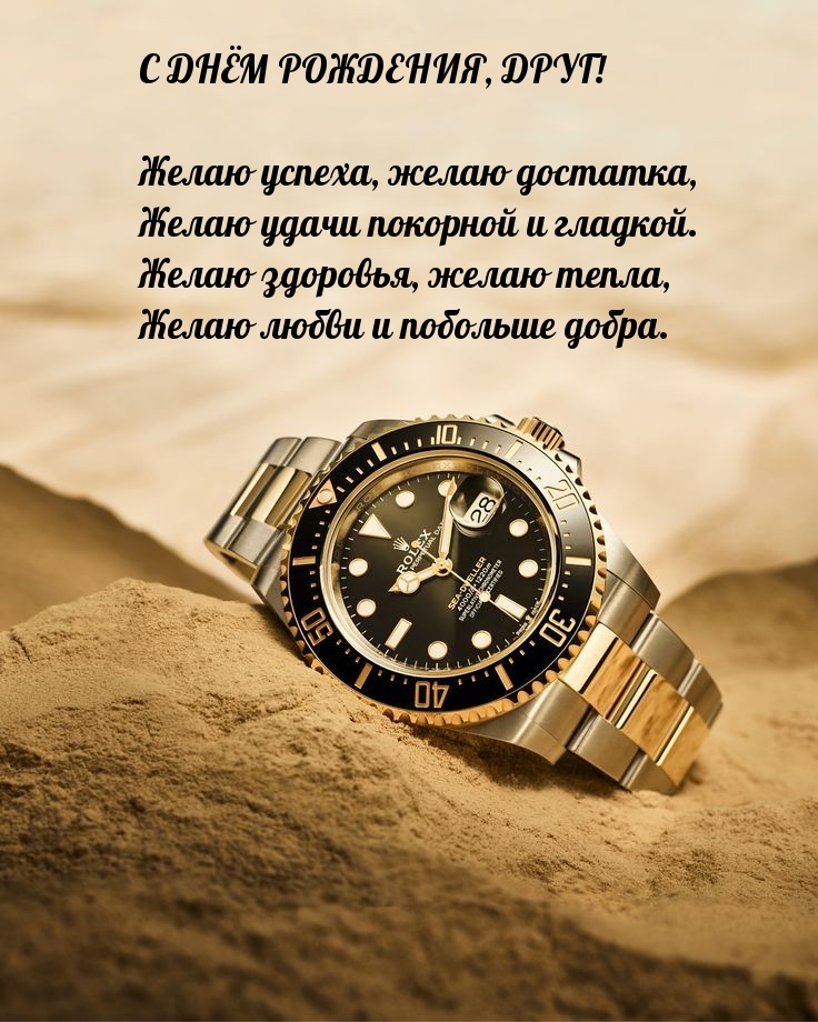 Желаю успеха, желаю достатка, желаю удачи покорной и гладкой.