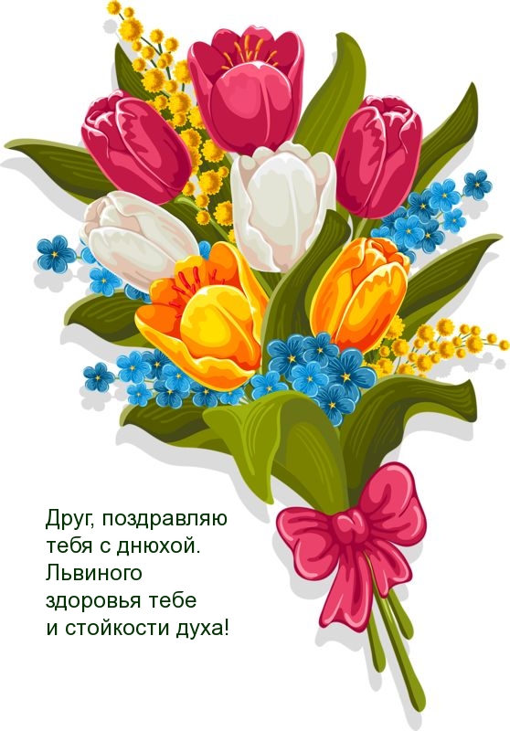 Друг, поздравляю тебя с днюхой. Львиного здоровья 