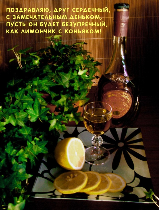 Поздравляю, друг сердечный, с замечательным деньком