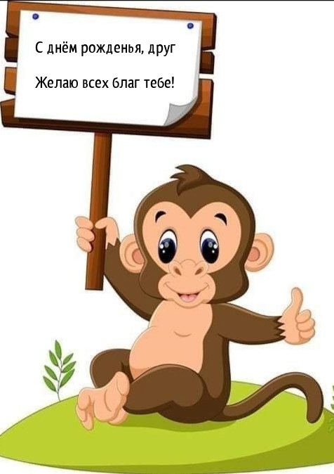 С днём рожденья, друг желаю всех благ тебе!    